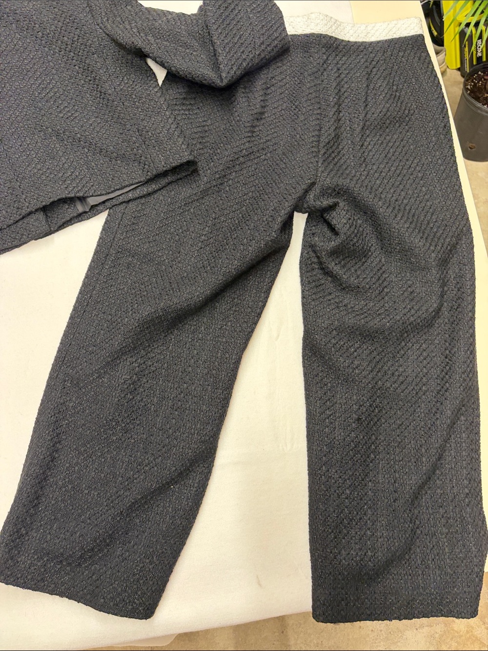 Ann Taylor Contrast Trim Tweed Jacket sz12 & Matching Pants sz10 *READ LISTING* - Picture 10 of 14